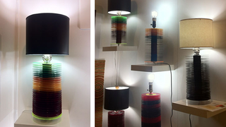 Illustration for article titled Cosmic Quilt, Recycled Vinyl Lamps, and More